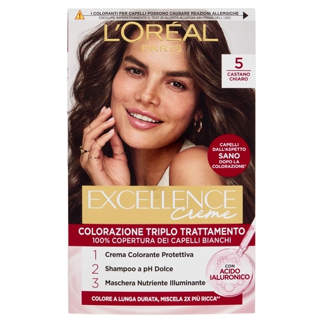 L'Oréal Paris Excellence Creme Colorazione Triplo Trattamento 5 Castano Chiaro